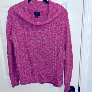 Pink Cable Knit Sweater
